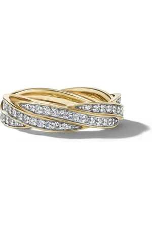David Yurman 18kt yellow DY Helios band ring (6mm)