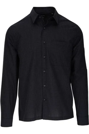 Vince Checkered spread-collar shirt