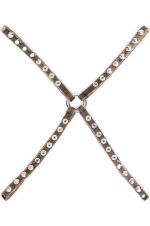 Vaquera Stud-embellished leather harness