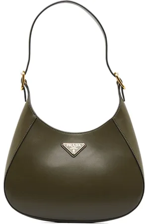 2020 Prada Cleo Shoulder Bag in Aqua Brushed Leather