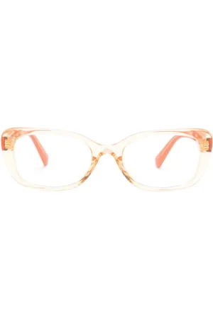 Miu Miu Transparent-frame logo glasses