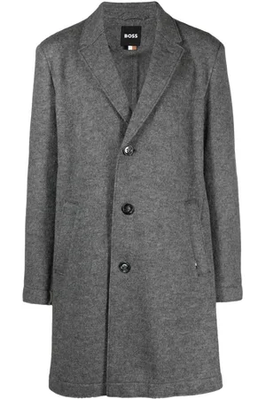 HUGO BOSS Single-breasted wool coat