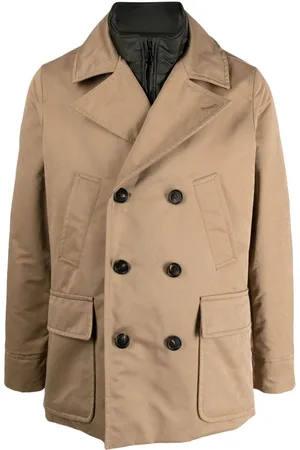PALTÒ Peak-lapel double-breasted peacoat