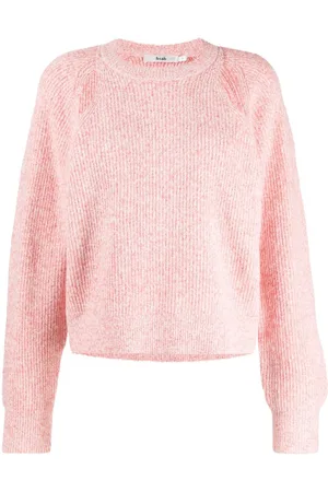B+AB Cut-out mélange ribbed-knit jumper