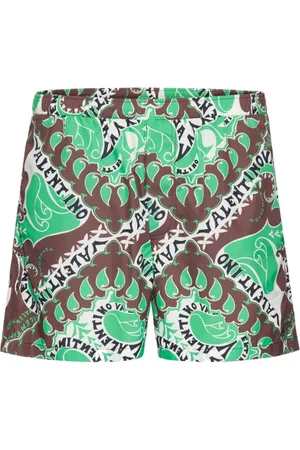 VALENTINO GARAVANI Abstract-print swim shorts