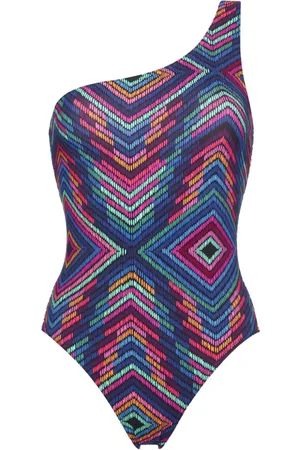 ERES Multicolore one-shoulder swimsuit