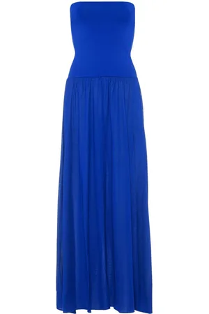 ERES Ankara strapless maxi dress