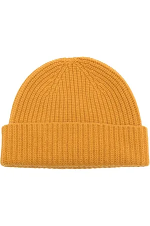 PRINGLE OF SCOTLAND Ribbed-knit turn-up brim beanie