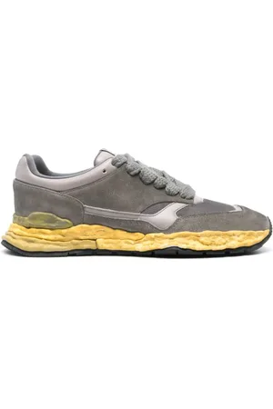 Maison Mihara Yasuhiro George panelled suede sneakers