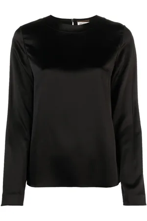 Saint Laurent Keyhole detail silk blouse