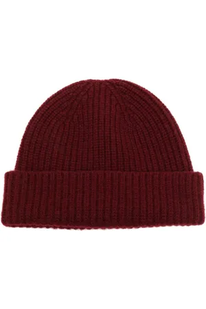 PRINGLE OF SCOTLAND Ribbed-knit turn-up brim beanie