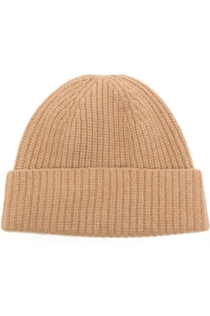 PRINGLE OF SCOTLAND Ribbed-knit turn-up brim beanie