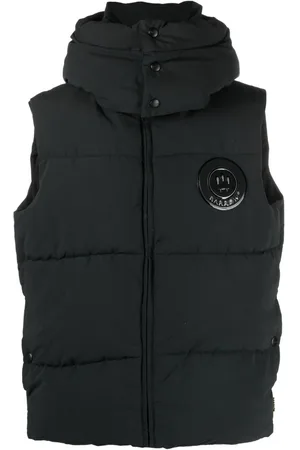 BARROW Logo-patch padded gilet