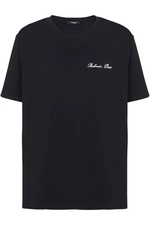 Balmain Logo-embroidered coton T-shirt