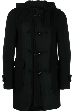 Comme des Garçons Slouch-hood wool-blend coat