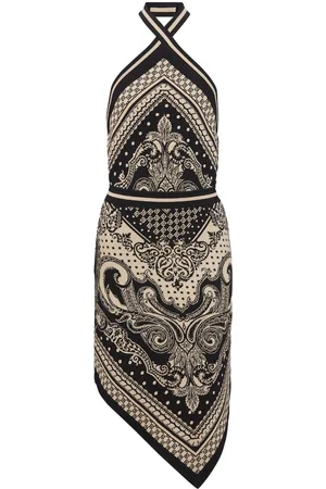 Balmain Halterneck knitted midi dress