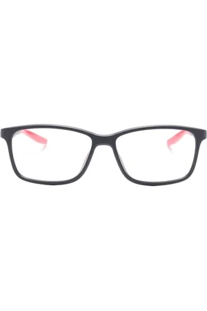 Nike Two-tone rectangle-frame glasses