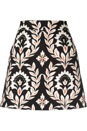 La DoubleJ Baia floral-print straight skirt