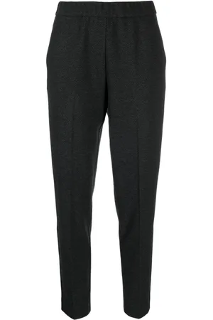 LE TRICOT PERUGIA Herringbone tapered-leg trousers