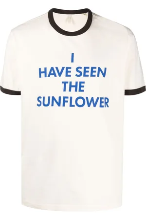 Sunflower Slogan-print organic cotton T-shirt