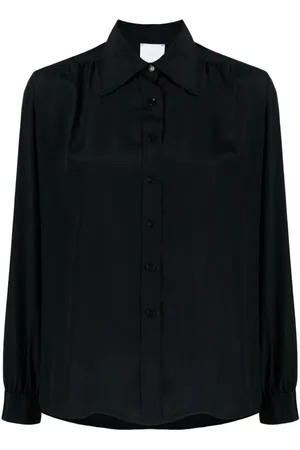 ..,MERCI Classic-collar long-sleeve shirt