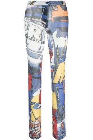 ERL Illustration-print skinny trousers