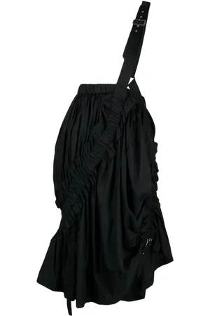 NOIR KEI NINOMIYA Ruched-detailing cotton skirt
