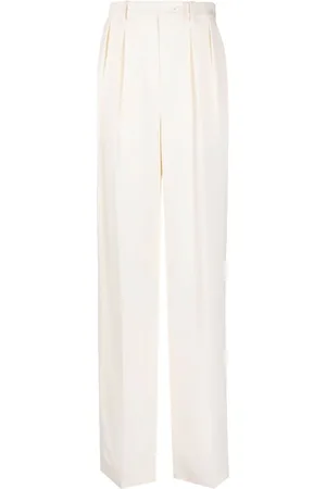 Rochas Wide-leg tailored silk trousers