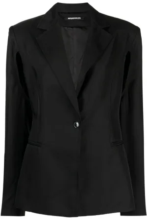 Boyarovskaya Cut-out single-breasted blazer