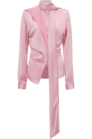 Victoria Beckham Scarf-detail long-sleeved blouse
