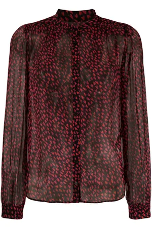 Zadig & Voltaire Tino Crush semi-sheer shirt
