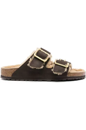 Birkenstock Arizona shearling-lined sandals