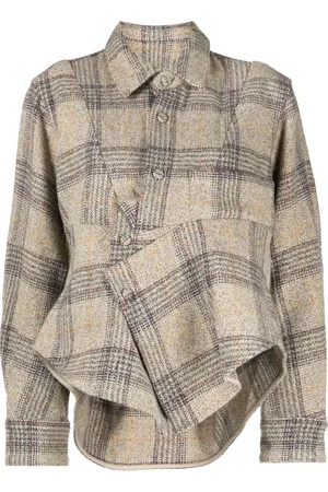 JNBY Check-print wool jacket