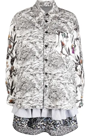 JNBY Floral-print panelled jacket