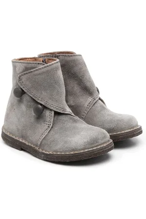 PèPè Button-detail suede boots
