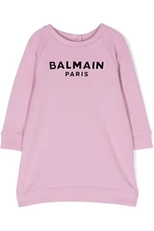 Balmain Logo-print cotton dress