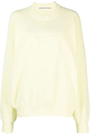 Alexander Wang Logo-embroidered ribbed sweater