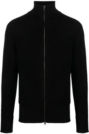 Nuur High-neck chunky-knit cardigan