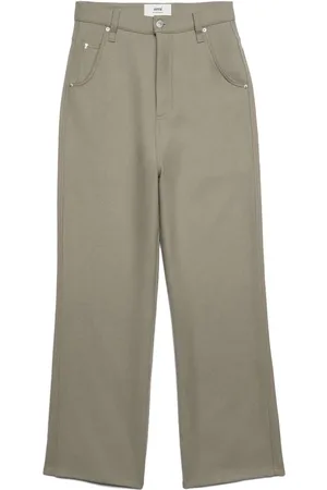 Ami Virgin-wool straight-leg trousers