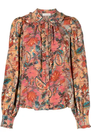 ULLA JOHNSON Philipa floral-print silk Blouse