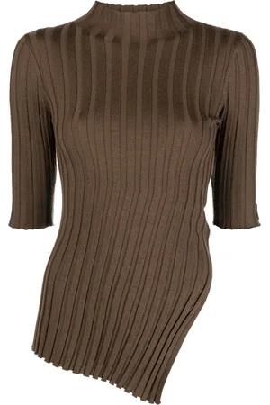 Calvin Klein High-neck ribbed-knit top