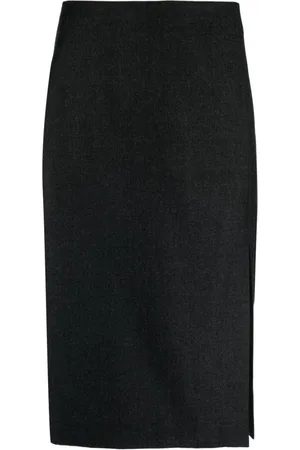 THEORY High-waisted virgin wool skirt