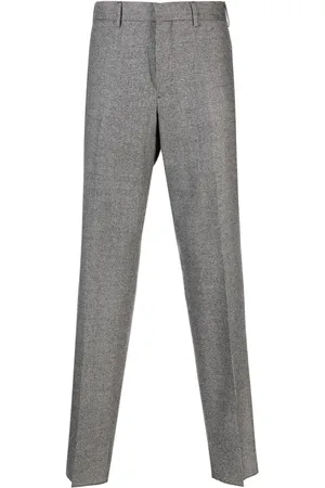 LARDINI Kurt houndstooth-pattern tapered trousers