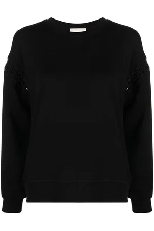 ULLA JOHNSON Cori crochet-detail sweatshirt