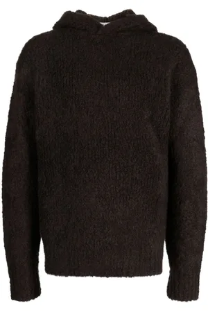 VALSTAR Drop-shoulder knitted hoodie