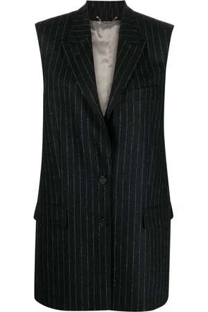 Golden Goose Stripe-pattern peak-lapels gilet