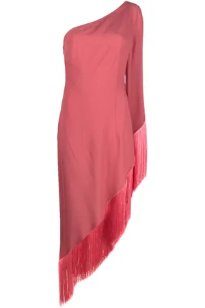 ‎Taller Marmo‎ Asymmetric fringed midi dress