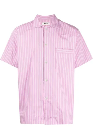 Tekla Striped organic cotton shirt