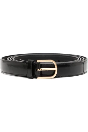 Totême Wrap logo-engraved leather belt