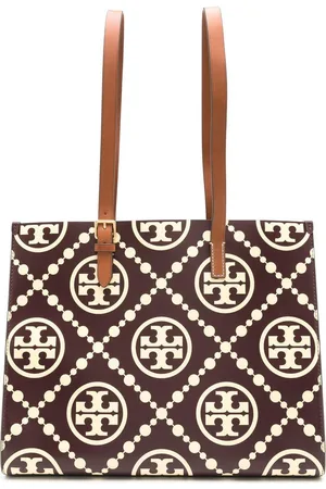 Tory Burch Leather logo-print tote bag